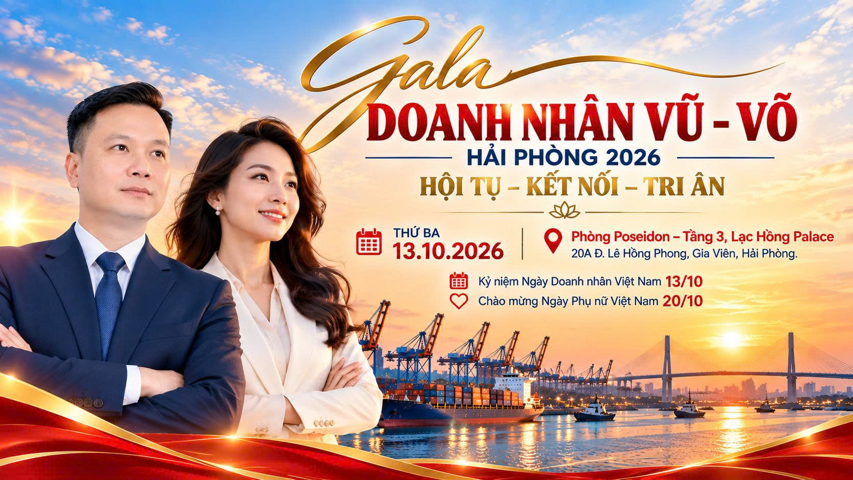 Hội Doanh nhân Vũ – Võ Hải Phòng chuẩn bị tổ chức Gala chào mừng Ngày Doanh nhân Việt Nam 13/10 và Ngày Phụ nữ Việt Nam 20/10