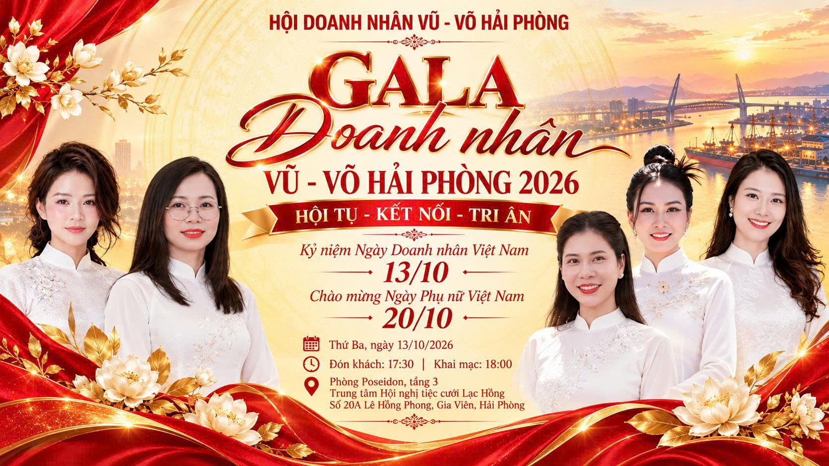Hội Doanh nhân Vũ – Võ Hải Phòng chuẩn bị tổ chức Gala chào mừng Ngày Doanh nhân Việt Nam 13/10 và Ngày Phụ nữ Việt Nam 20/10
