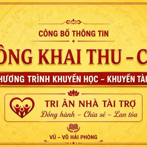 CBTT Công khai thu – chi Chương trình Khuyến học – Khuyến tài 2026