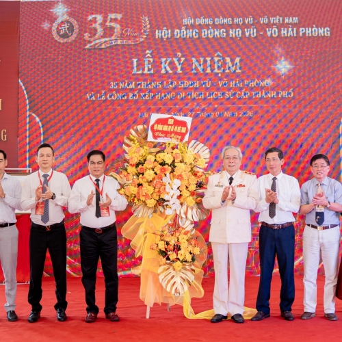 DẤU ẤN 35 NĂM – KHẲNG ĐỊNH VỊ THẾ, LAN TỎA GIÁ TRỊ DÒNG HỌ VŨ – VÕ HẢI PHÒNG