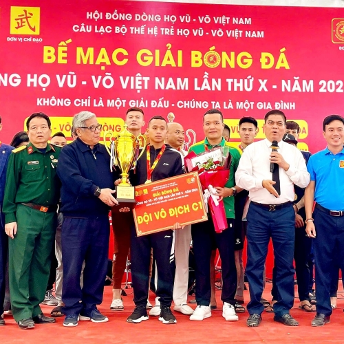 Bế mạc Giải bóng đá Dòng họ Vũ - Võ Việt Nam lần thứ IX - năm 2024 