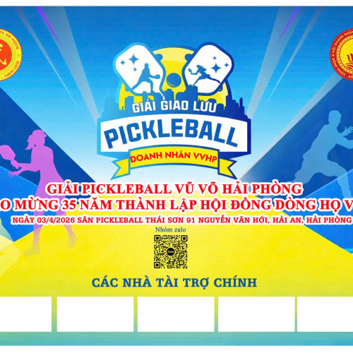 GIẢI GIAO LƯU PICKLEBALL DOANH NHÂN VVHP 2026 