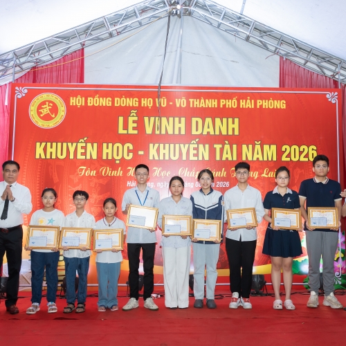 HỘI ĐỒNG DÒNG HỌ VŨ - VÕ TP HẢI PHÒNG: VỀ NGUỒN VÀ TRAO KHUYẾN HỌC NĂM 2026